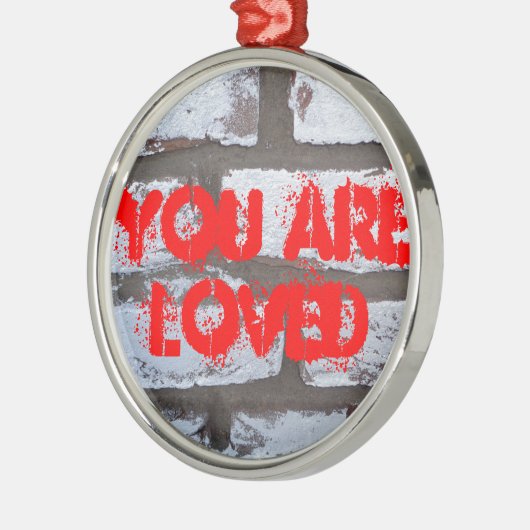 Graffiti Bricks Metalen Ornament (Links)