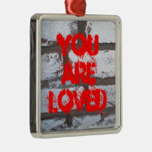 Graffiti Bricks Metalen Ornament (Rechts)