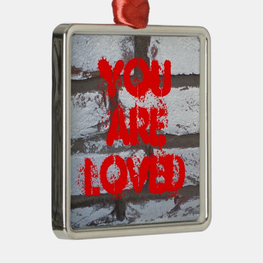 Graffiti Bricks Metalen Ornament (Rechts)