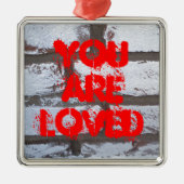 Graffiti Bricks Metalen Ornament (Voorkant)