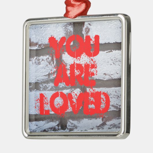 Graffiti Bricks Metalen Ornament (Links)