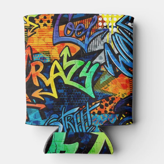 Graffiti Bricks: Urban Abstract Blikjeskoeler (Achterkant)