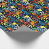 Graffiti Bricks: Urban Abstract Cadeaupapier (Hoek)