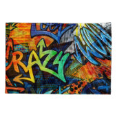 Graffiti Bricks: Urban Abstract Kussensloop (Achterkant)