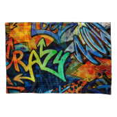 Graffiti Bricks: Urban Abstract Kussensloop (Voorkant)