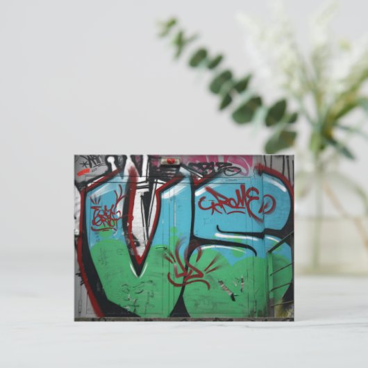 Graffiti Briefkaart (Staand voorkant)