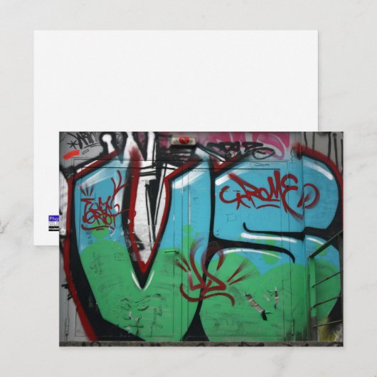 Graffiti Briefkaart (Voorkant / Achterkant)