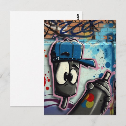 Graffiti Briefkaart (Voorkant / Achterkant)