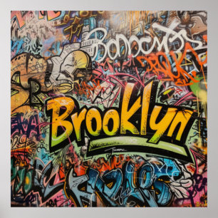 Graffiti Brooklyn Poster