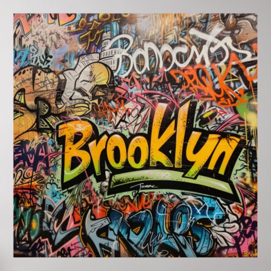 Graffiti Brooklyn Poster (Voorkant)