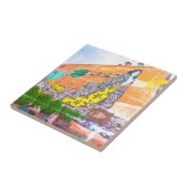 Graffiti Building Architecture Sketch Tegeltje (Zijkant)