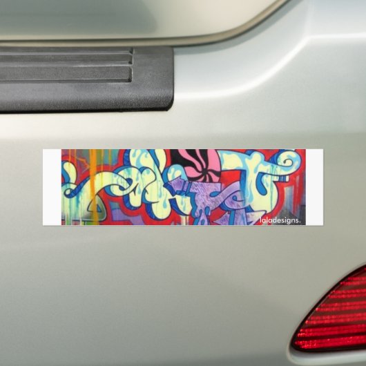 Graffiti Bumpersticker (Op auto)