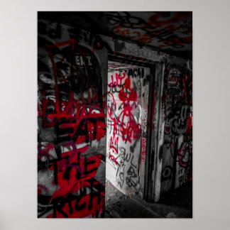 Graffiti Bunker Odiorne State Park Poster
