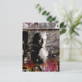 graffiti-buste briefkaart (Staand voorkant)