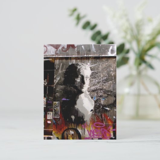 graffiti-buste briefkaart (Staand voorkant)