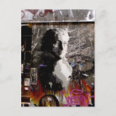 graffiti-buste briefkaart (Voorkant)