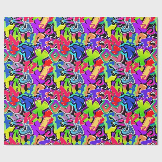 Graffiti Cadeaupapier (Vlak)