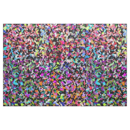 Graffiti camouflage stof (Fat Quarter)