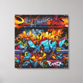 Graffiti Canvas afdrukken (Voorkant)