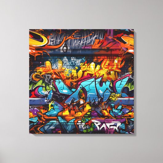 Graffiti Canvas afdrukken (Voorkant)