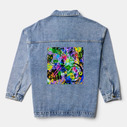 Graffiti Carnaval 1 Denim Jacket (Achterkant)