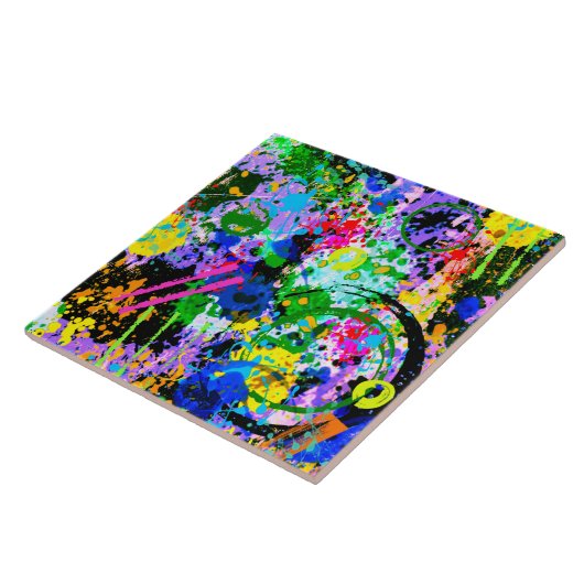 Graffiti Carnaval 1 Tegeltje (Zijkant)