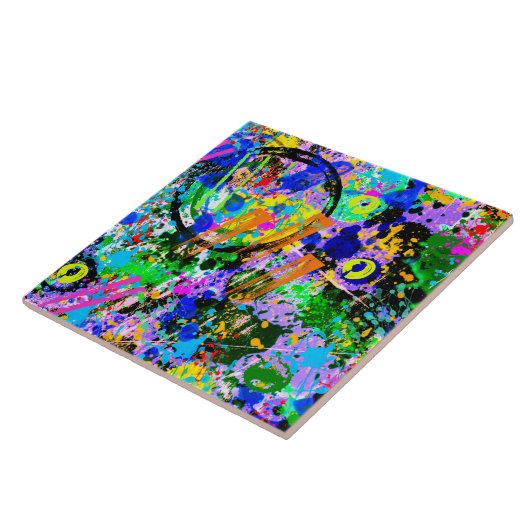 Graffiti Carnaval 2 Tegeltje (Zijkant)