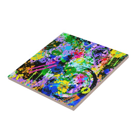 Graffiti Carnival 1 Tegeltje (Zijkant)