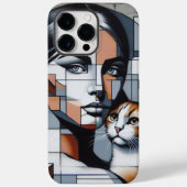 Graffiti Cat Lady Case-Mate iPhone Case (Achterkant)