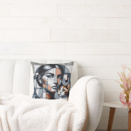 Graffiti Cat Lady Kussen