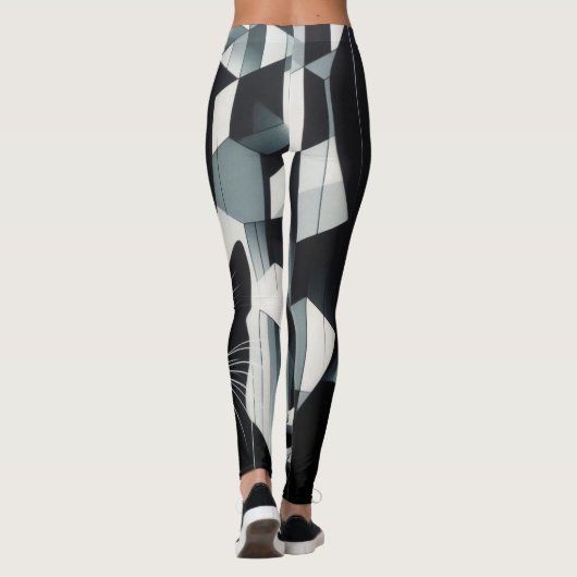 Graffiti Cat Lady Leggings (Achterkant)