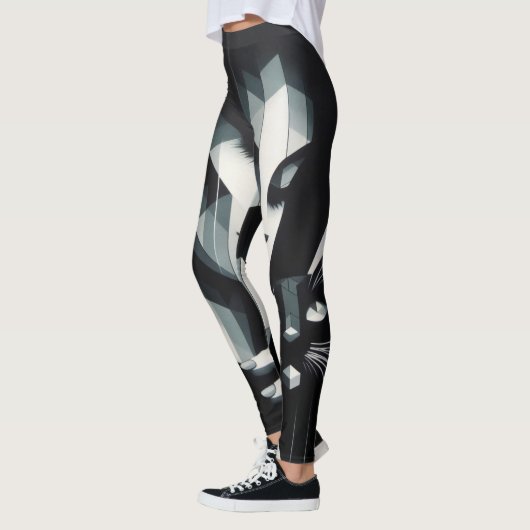 Graffiti Cat Lady Leggings (Links)