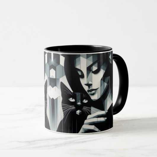 Graffiti Cat Lady Mok (Voorkant rechts)