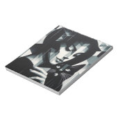 Graffiti Cat Lady Notitieblok (Linkerzijde)