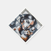 Graffiti Cat Lady Servet (Hoek)