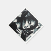 Graffiti Cat Lady Servet (Hoek)