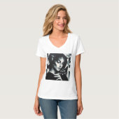 Graffiti Cat Lady T-shirt (Voorkant volledig)