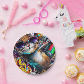 Graffiti Cat: Spray geschilderd kattenpapier bord (Feest)