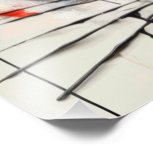 Graffiti Cat Urban Cool Feline Foto Afdruk (Hoek)