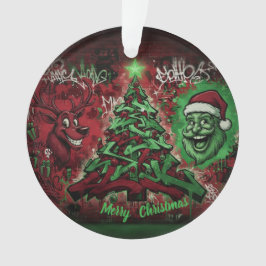 Graffiti Christmas Acrylic Ornament