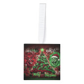Graffiti Christmas Cube Ornament (Voorkant)