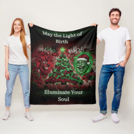Graffiti Christmas Fleece Blanket 50x60 Deken