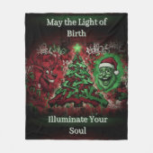 Graffiti Christmas Fleece Blanket 50x60 Deken (Voorkant)