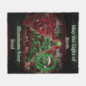 Graffiti Christmas Fleece Blanket 50x60 Deken (Voorkant (Horizontaal))