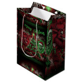 Graffiti Christmas Gift Bag Medium Cadeauzakje (Voorkant Gekanteld)
