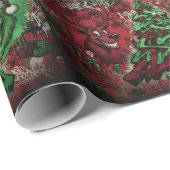 Graffiti Christmas Matte Wrapping Paper Cadeaupapier (Rol Hoek)