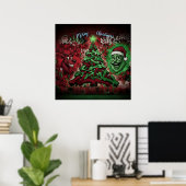 Graffiti Christmas Poster Semi-Gloss (Thuiskantoor)