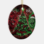 Graffiti Christmas Round Ornament (Rechts)