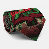 Graffiti Christmas Silk-Feel Tie Stropdas (Opgerold)