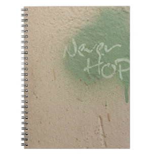 Graffiti citeert hoop-inspiratie notitieboek
